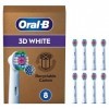 Oral-B Pro 3D White Brossettes pour Brosse à dents électriques, Pack De 8 Unités, Convient À Une Boîte Aux Lettres