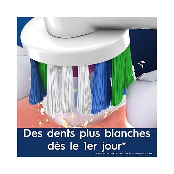 Oral-B Pro 3D White Brossettes pour Brosse à dents électriques, Pack De 8 Unités, Convient À Une Boîte Aux Lettres