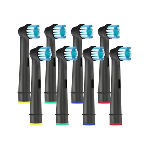 Brossettes de Rechange Compatibles avec Oral b - Têtes de Brosses à Dents Électrique pour Vitality 100, Pro Séries, Genius X,