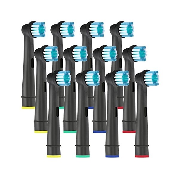 Brossettes de Rechange Compatibles avec Oral b - Têtes de Brosses à Dents Électrique pour Vitality 100, Pro Séries, Genius X,