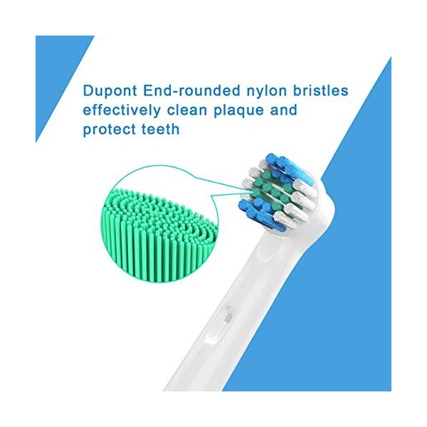 Wuyan Brossette de rechange Compatible avec Oral b Têtes de Brosse à Dents Electrique, 8 Precision Brossettes de rechange