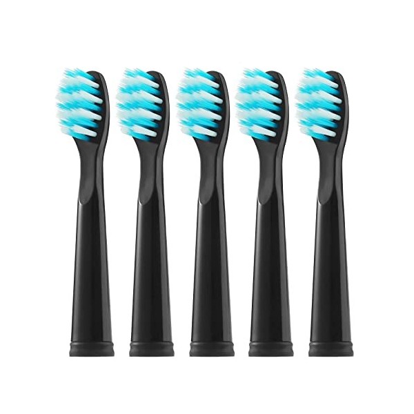 Teeteck Brossettes De Rechange Pour Fairywill,5 Pack Tête de brosse Pour Fairywill 507/508/515/551/917/959/2011/D1/D3/D7/D8 D