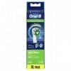Oral-B CrossAction Brossettes de Rechange Pack de 6 Avec Technologie CleanMaximiser, Clean Maximiser pour Brosse à Dents Él