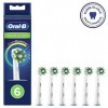 Oral-B CrossAction Brossettes de Rechange Pack de 6 Avec Technologie CleanMaximiser, Clean Maximiser pour Brosse à Dents Él