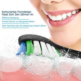 Qitizu Têtes de Brosse à Dents de Rechange Compatible avec Philips Sonicare Electrique, Brossettes Electriques pour Diamond P