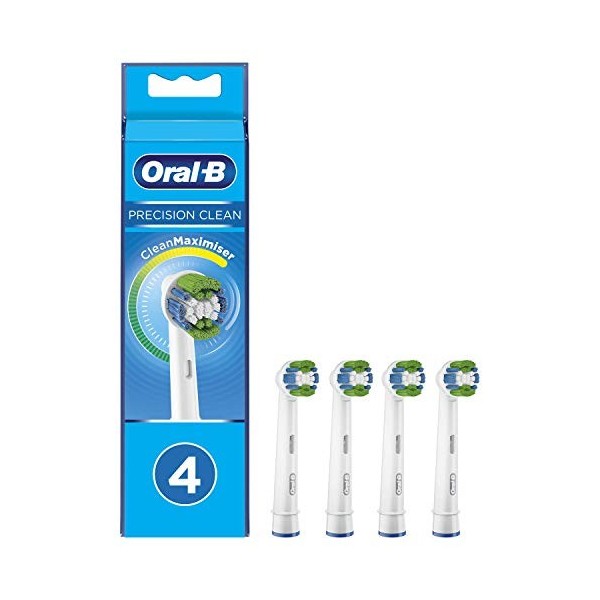 Oral-B Precision Clean Lot de 8 brossettes de rechange pour brosse à dents électrique avec poils CleanMaximiser pour un soin 