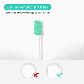 Tete de Brosse a Dent Electrique Compatibles avec Xiaomi Mijia - Lot de 6 Tête de Brosse à Dents Rechange compatibles avec Mi