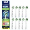 Oral-B 10 x CrossAction Brush Heads with CleanMaximiser Bristles for Superior Cleaning