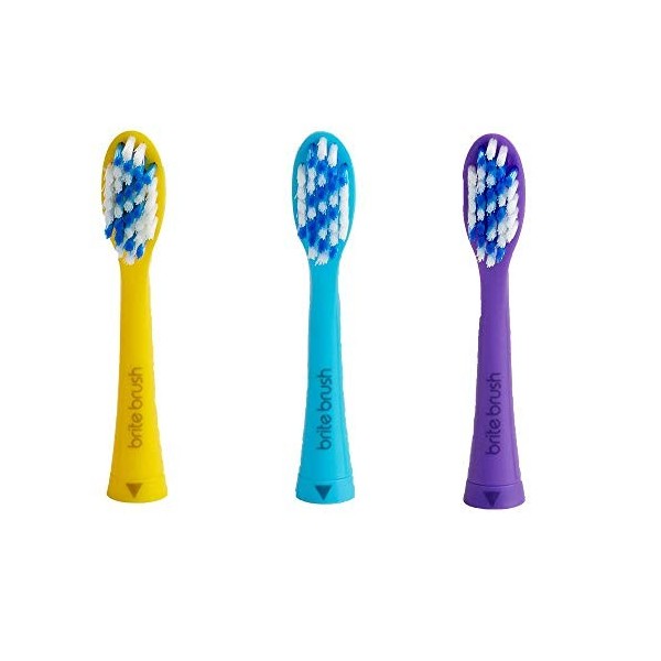 BriteBrush Lot de 3 têtes de brosse à dents de rechange