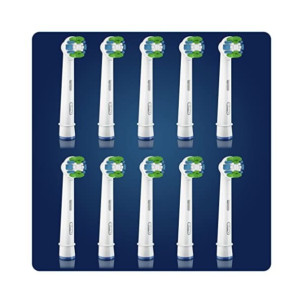 Oral-B Precision Clean Brossette, Lot de 10, Expédié dans un carton recyclable non imprimé, adapté à la boîte aux lettres