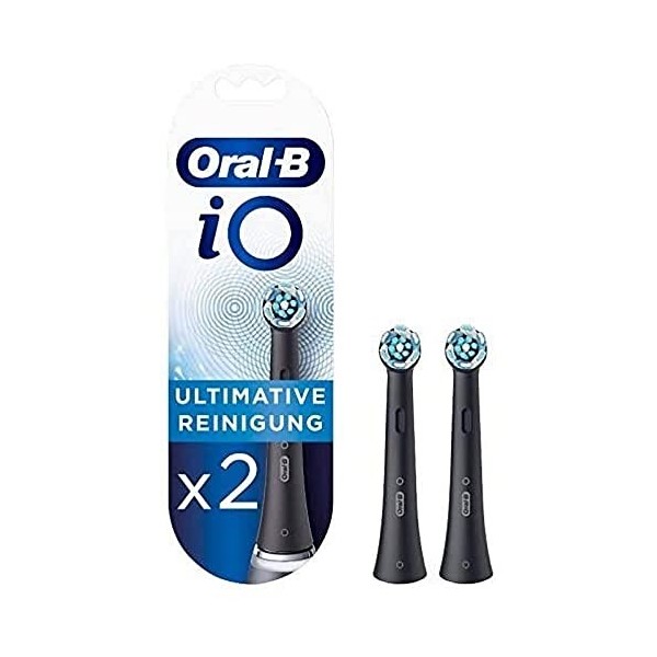 Oral-B iO Lot de 2 brossettes Nettoyage ultime noir