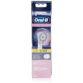 Oral-B Clean&Care Sensitive Clean Têtes de brosse électrique, Poils Normales et Fins, Délicat sur les Gênes, Lot de 5
