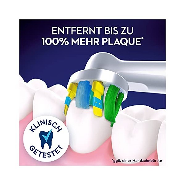 Oral-B Deep Cleaning Brush Heads with CleanMaximiser Bristles for Deep Cleaning Between Teeth Pack of 6