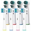 8 têtes de brosse de rechange Precision & Dual Clean compatibles avec la brosse à dents électrique OralB Vitality Pro, Fit Ge