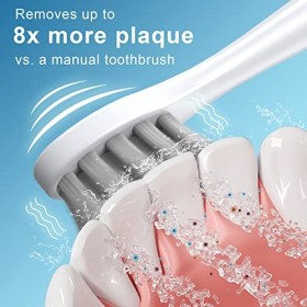 Lot de 4 têtes de brosse à dents électrique compatibles avec Deepklean WS8002