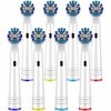 LUMAXY Lot de 8 têtes de rechange pour brosse à dents Oral-B, compatibles avec brosse à dents électrique Oral B Braun