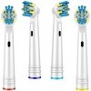 LUMAXY Lot de 8 têtes de rechange pour brosse à dents Oral-B, compatibles avec brosse à dents électrique Oral B Braun