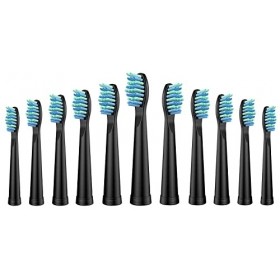 Lot de 11 brossettes de rechange pour brosse à dents électrique Fairywill Fairy Will FW-507/508/551/515/2011/917/959/D1/D3/D7