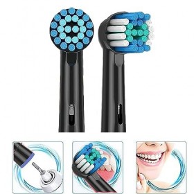 8 brossettes Precision Clean compatibles avec les brosses à dents électriques OralB, compatibles avec Oralb Pro1000/2000/3000
