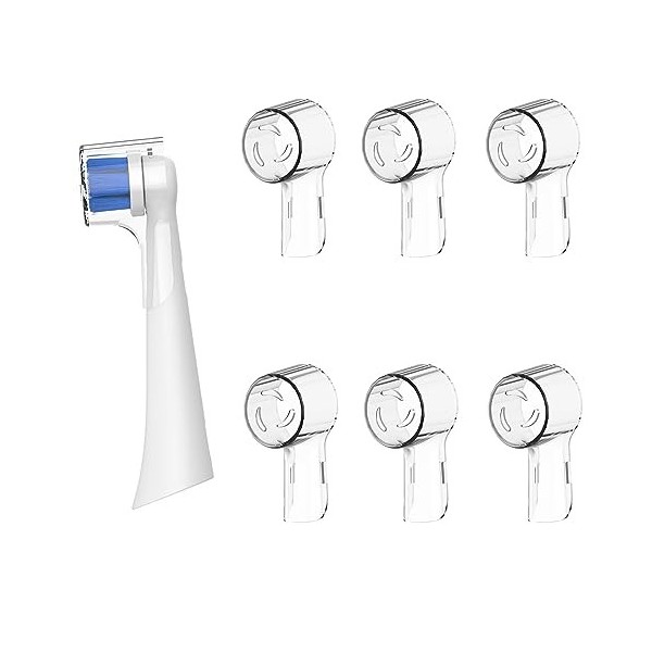 Lot de 6 housses de tête de brosse à dents compatibles avec les têtes de brosse à dents iO, housses de protection hygiéniques