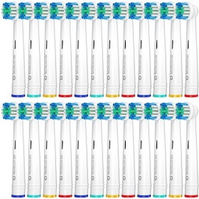 REDTRON Têtes de brosses de rechange pour Oral B 24 pièces , têtes de brosses à dents électriques pour un nettoyage de préci