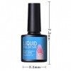 Facynde Latex Liquide pour Ongles | Peeling des Ongles en Latex Liquide Non parfumé Lisse,10ml Nail Art Tools Vernis à Ongles