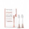 Supersmile Zina45 Lot de 2 têtes de brosse de rechange pour brosse à dents Sonic Pulse, or rose