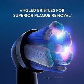 iO Series Ultimate Clean Lot de 4 têtes de brosse de rechange pour brosses à dents électriques Oral-B iO Series Noir