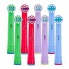 Dentia Lot de 8 têtes de brosse à dents électriques pour enfants compatibles avec la plupart des brosses à dents électriques 