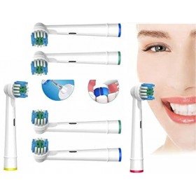 Lot de 8 têtes de brosse à dents électrique pour brosse à dents électrique Oral B compatibles avec les brosses à dents électr