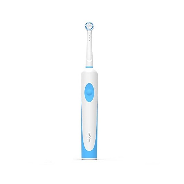 Broshin Brosse à dents électrique rotative avec manche rechargeable compatible avec Recharges Precision Clean Floss Action Du