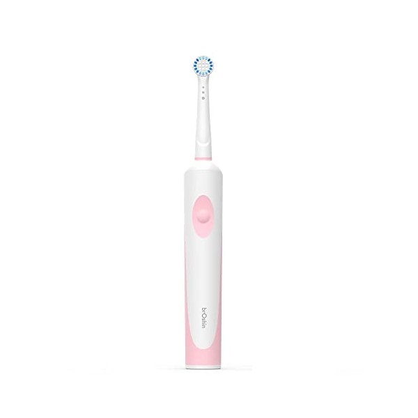 Broshin Brosse à dents électrique rotative avec manche rechargeable compatible avec Recharges Precision Clean Floss Action Du