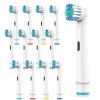 Lot de 8 têtes de rechange compatibles avec brosse à dents électrique Oral B Braun – Tête de rechange compatible avec brosse 