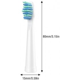 Lot de 15 brosses de rechange pour brosse à dents Fairywill FW-507/508/551/515/2011/917/959/D7/D8, SG-E9/507/958 – Compatible