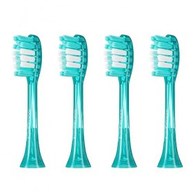 SOOCAS 4Pcs Tête de Brosse à Dents Électrique de Rechange Spark - Lac Bleu