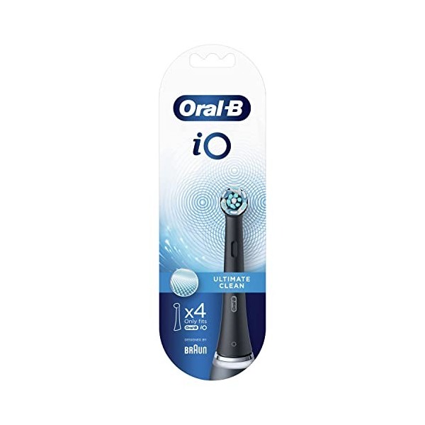 Oral B Replacement Brush Heads iO Ultimate Clean Black 4 pcs