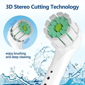 THISONG Tête de Brosse de Rechange Medium Soft, Compatible avec La Brosse à Dents Électrique Oral Tête de Brosse de Rechange,