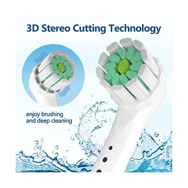 THISONG Tête de Brosse de Rechange Medium Soft, Compatible avec La Brosse à Dents Électrique Oral Tête de Brosse de Rechange,