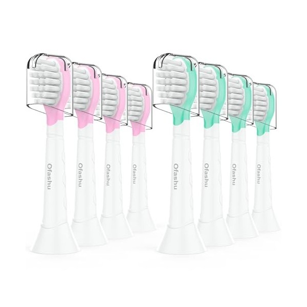 Ofashu Têtes de Brosse à Dents pour Enfant Compatible avec Philips Sonicare Électrique, Kids Brossette pour les enfants de 7 