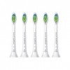 Philips Sonicare W2 Optimal White Sonic Standard HX6065/10 Lot de 5 têtes de brosse à dents de taille standard, fixation à cl