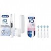 Oral-B iO 6N Brosse À Dents Électrique Blanche connectée Bluetooth, 2 Brossettes, 1 Étui De Voyage & iO Gentle Care, Embout, 