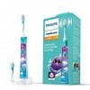 Philips Sonicare Brosse à Dents Électrique pour Enfants avec Bluetooth, Application Coaching, 2 Têtes de Brosse, 2 Modes et 8