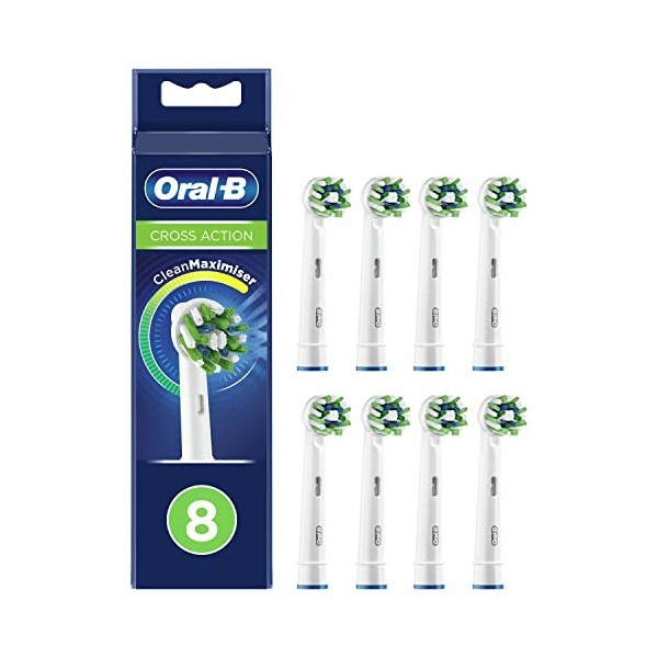 Oral-B Multipack, Oral-B Dentifrice Pro-Expert Protection Professionnelle x 4 et Cross Action Brossettes de Rechange Clean Ma