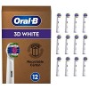 Oral-B iO 3D White, Brossettes de Rechange Pack de 12 , Embout, Brosse à Dents Électrique, Format Spécial Boîte Aux Lettres,