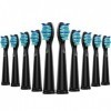 Lot de 10 Brossettes de Rechange pour Fairywill, Têtes de brosse à dents électrique pour Fairywill FW-507/508/515/551/917/959