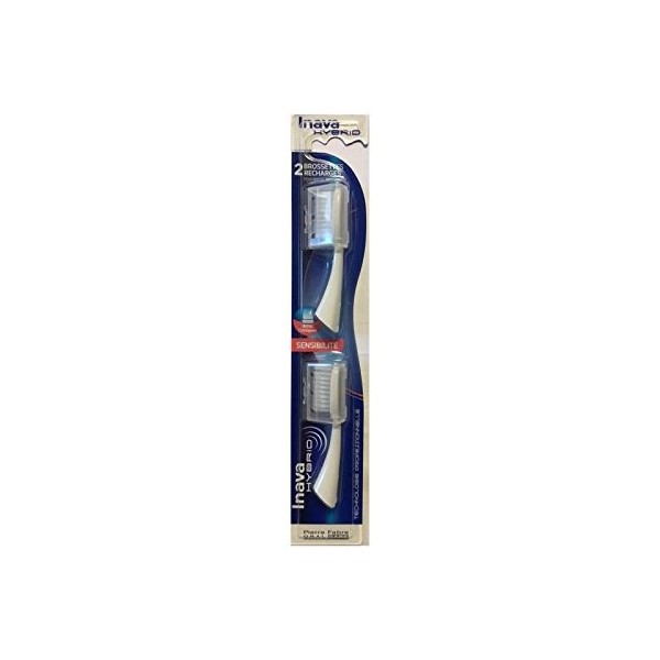 Brossettes Recharges Sensibilite Pour Brosse A Dents Electrique x2 Hybrid Inava