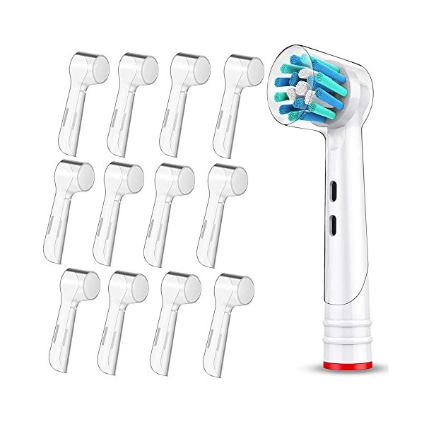 4 housses de tête compatibles avec les pièces de rechange pour brosse à dents électrique oral B - Couverture anti-poussière c