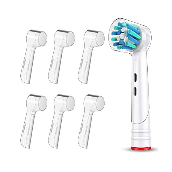 4 housses de tête compatibles avec les pièces de rechange pour brosse à dents électrique oral B - Couverture anti-poussière c