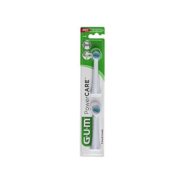 Gum Power Care 2 Têtes de Brosse