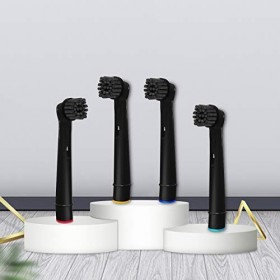 YanBan Lot de 8 têtes de brosse à dents électrique en charbon de bambou pour Oral B, têtes de brosse à dents rotatives électr